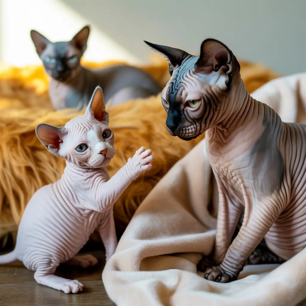 Gatos Sphynx, Elfo, Bambino e Dwelf - filhotes do Gatil Nobres