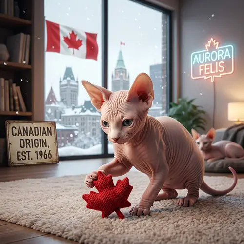 Gato Sphynx - ilustração da raça e suas variações