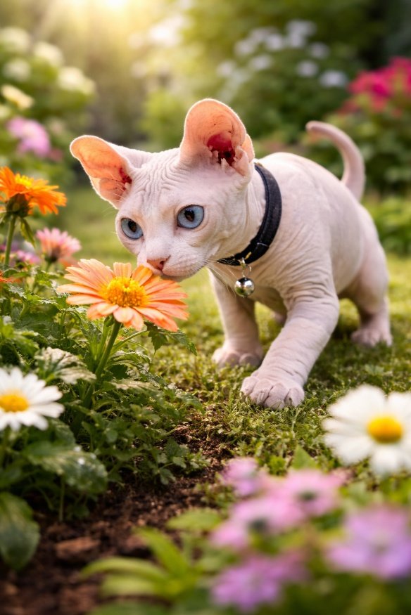 Cachorro em cima de uma flor O conteúdo gerado por IA pode estar incorreto.