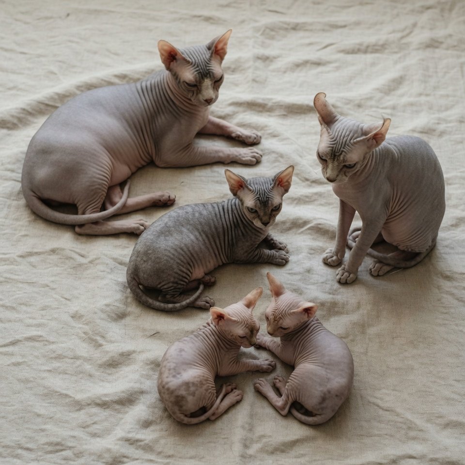 Filhotes Sphynx, Elfo, Bambino e Dwelf - gatos sem pelo do Gatil