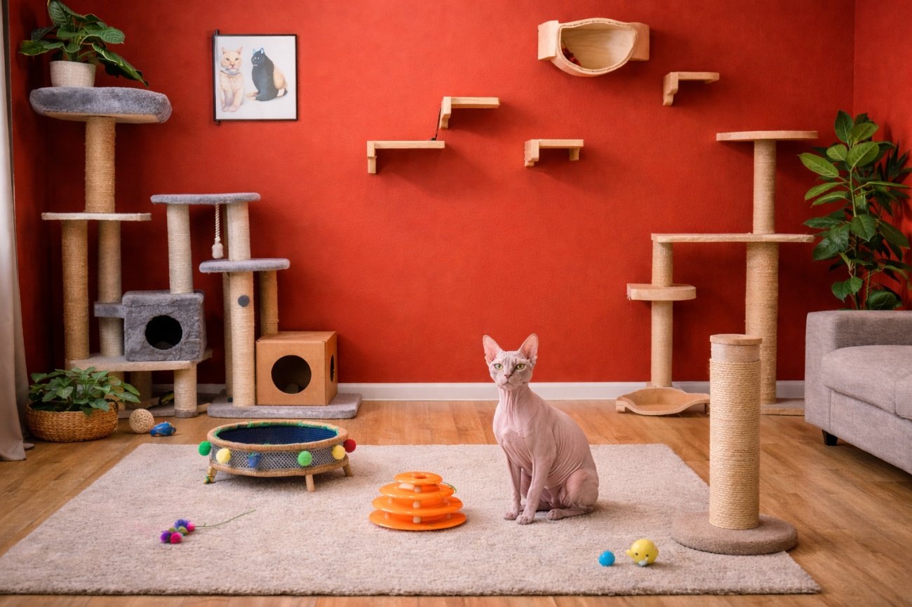 Gato cor de laranja em cima de mesa de madeira O conteúdo gerado por IA pode estar incorreto.