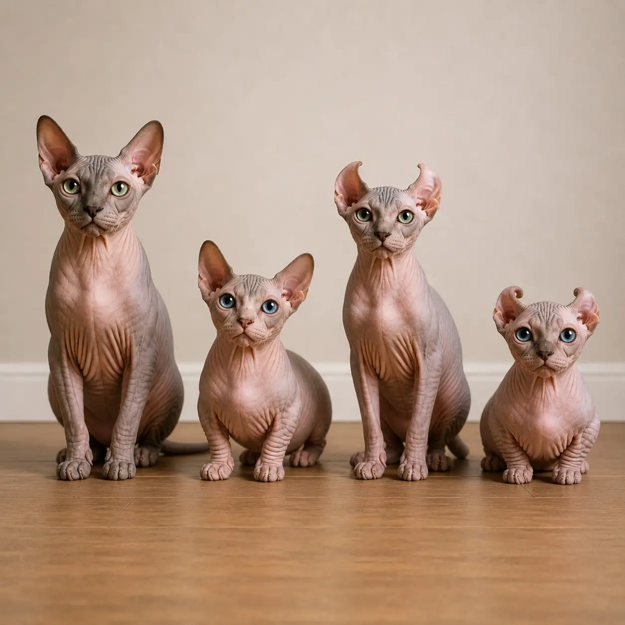 Crescimento do Sphynx, Bambino, Elf Cat e Dwelf no Brasil e no mundo